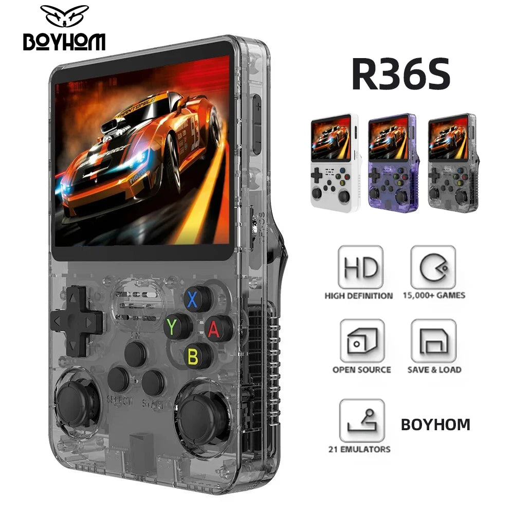 R36S Retro Handheld Video Game Console 